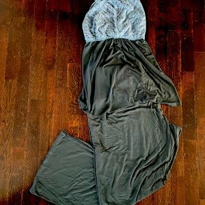 Adore Me set, camisole cross back top, wide leg